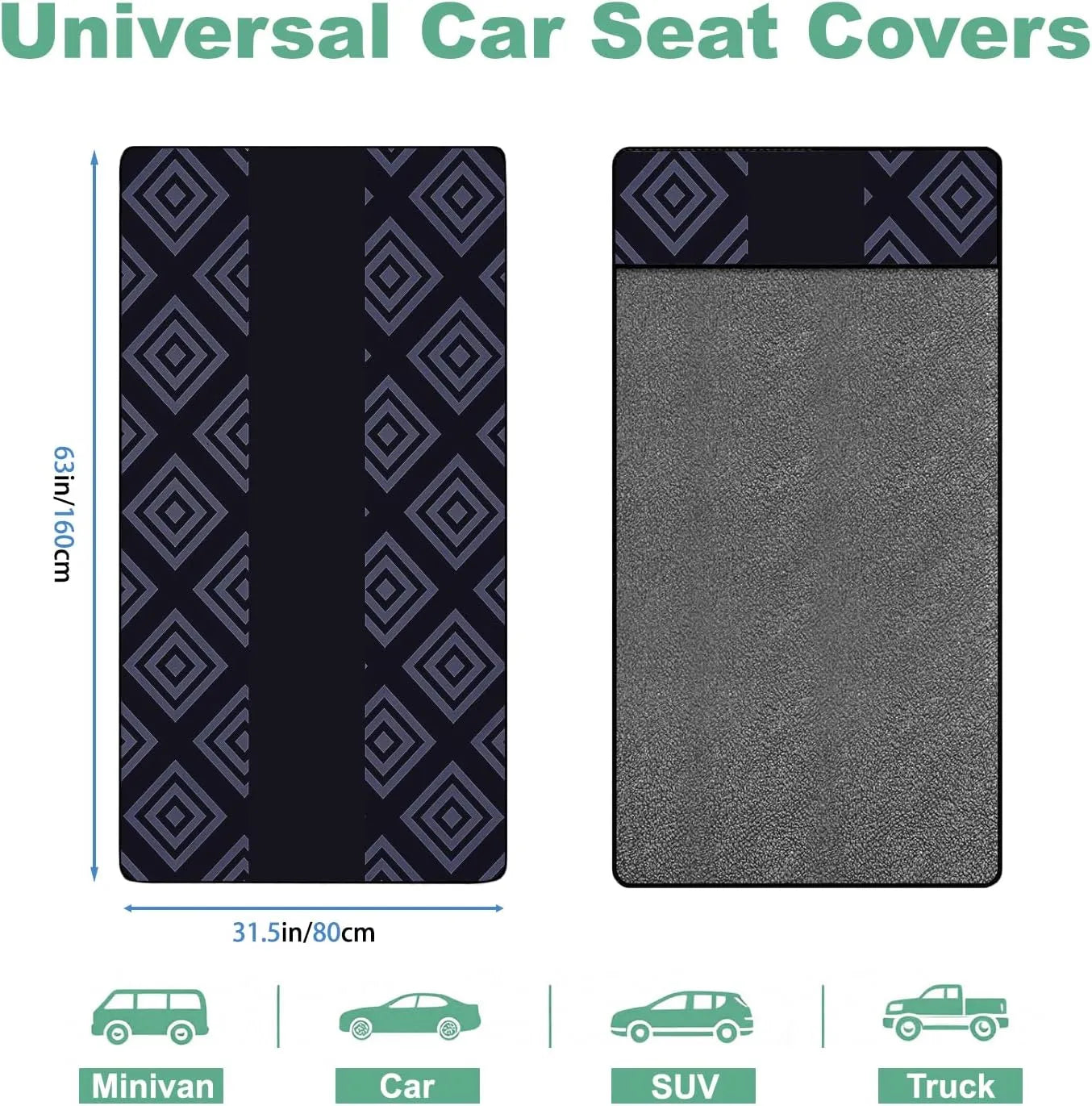 Premium Microfiber Car Seat Towel Cover for Active Lifestyles Quick-Dry