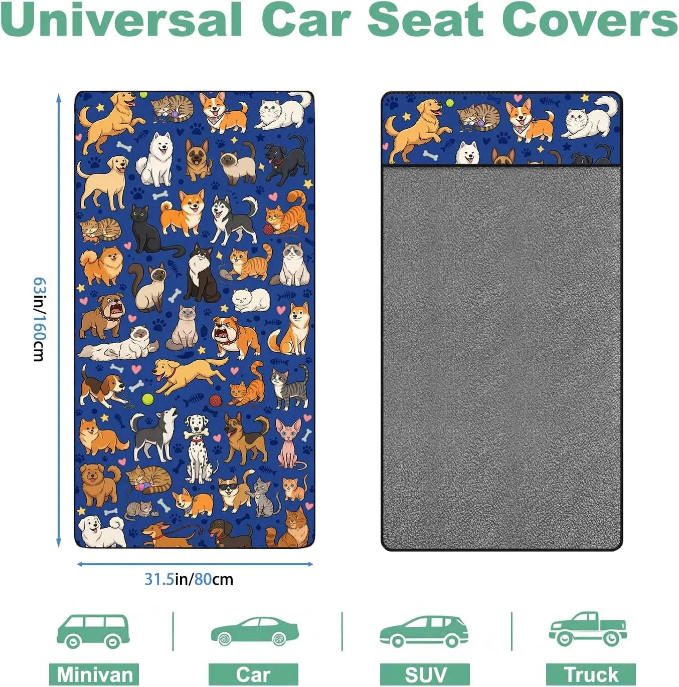 Premium Microfiber Car Seat Towel Cover for Active Lifestyles Quick-Dry