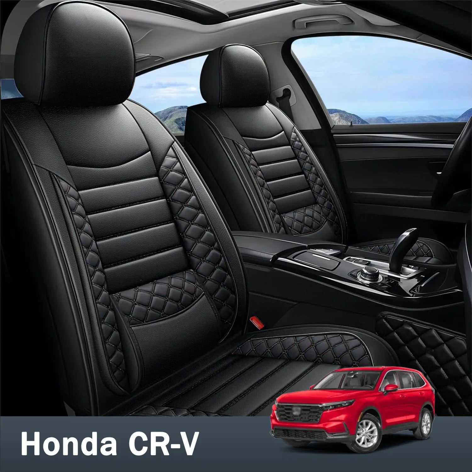 ITEYAO Honda CR-V Seat Covers 2023-2026, Premium Nappa Leather Waterproof, Scratch Resistant & Durable