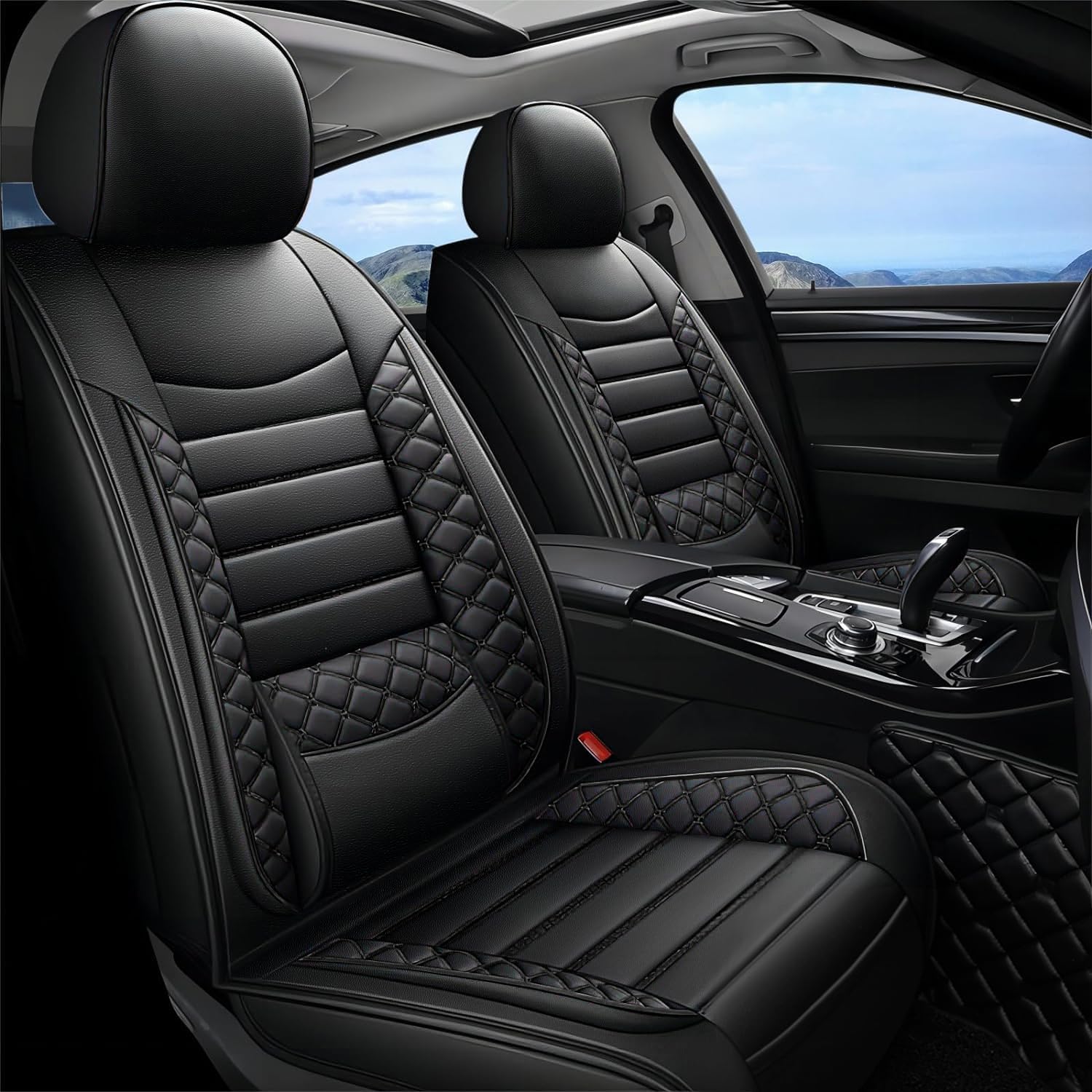 20%OFF ITEYAO Car Seat Covers Full Set 5-Seats, Premium Faux Leather Auto Seat Cushion Waterproof