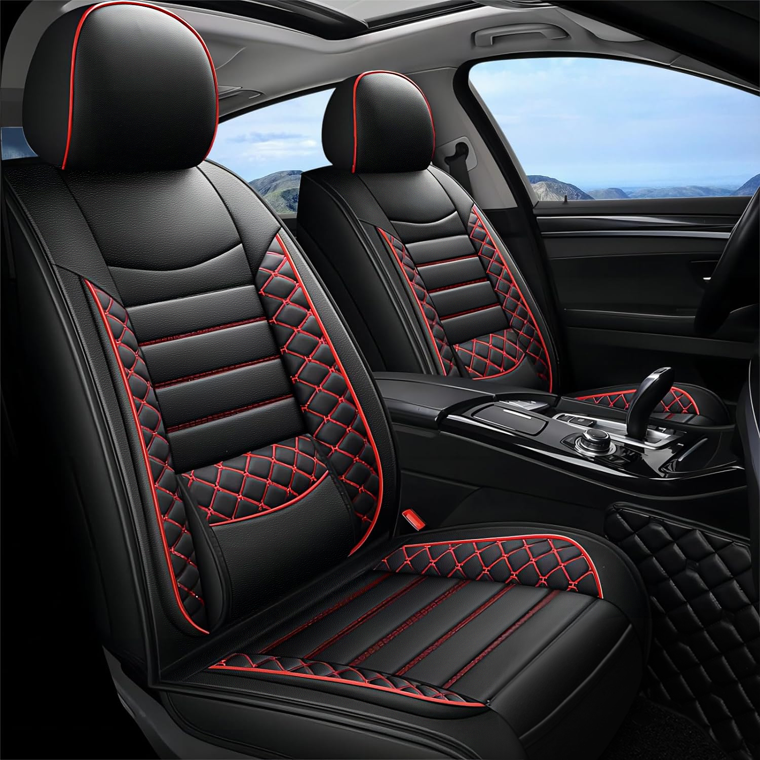 20%OFF ITEYAO Car Seat Covers Full Set 5-Seats, Premium Faux Leather Auto Seat Cushion Waterproof