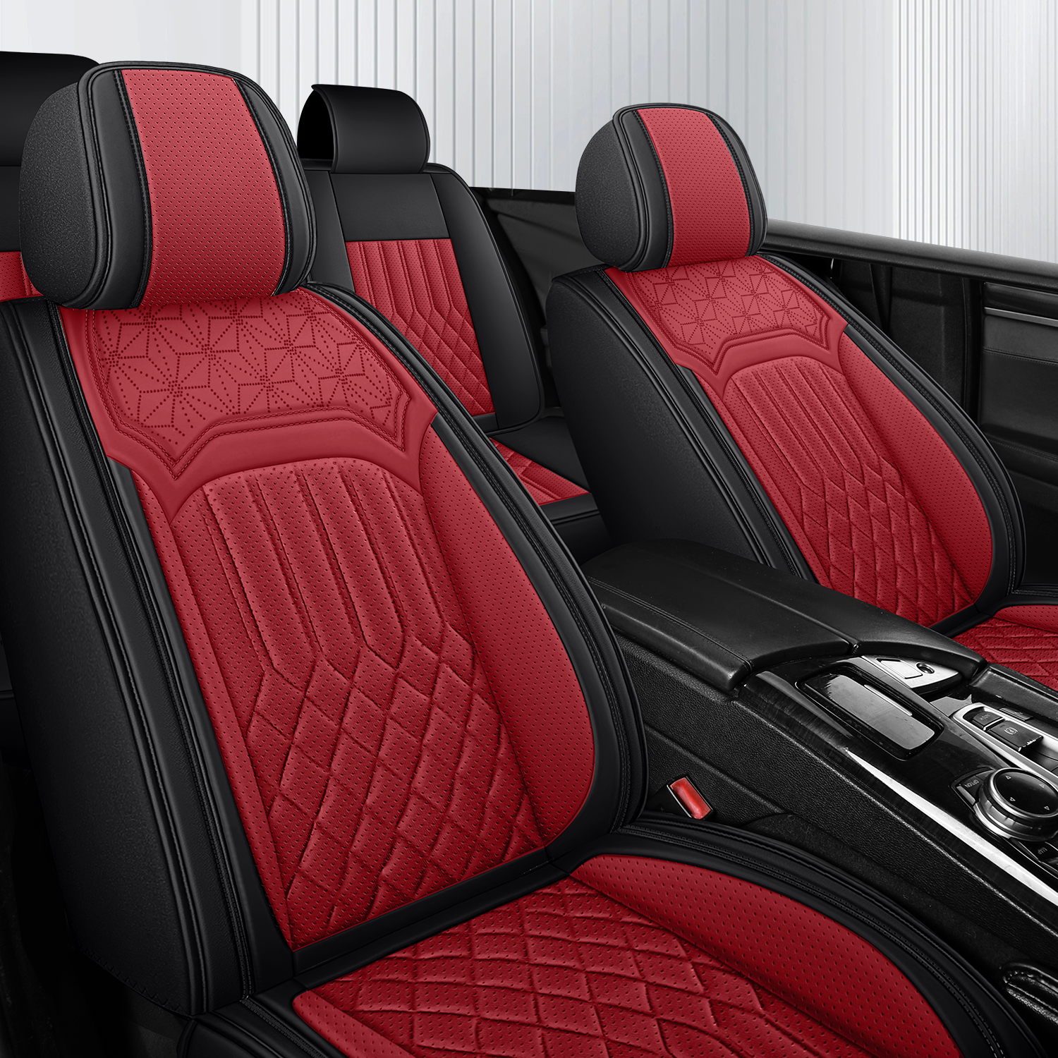 ITEYAO 2016-2026 Toyota RAV4 Seat Covers Full Set 5-Seats, Premium Nappa Leather Car Seat Covers Breathable All-Season