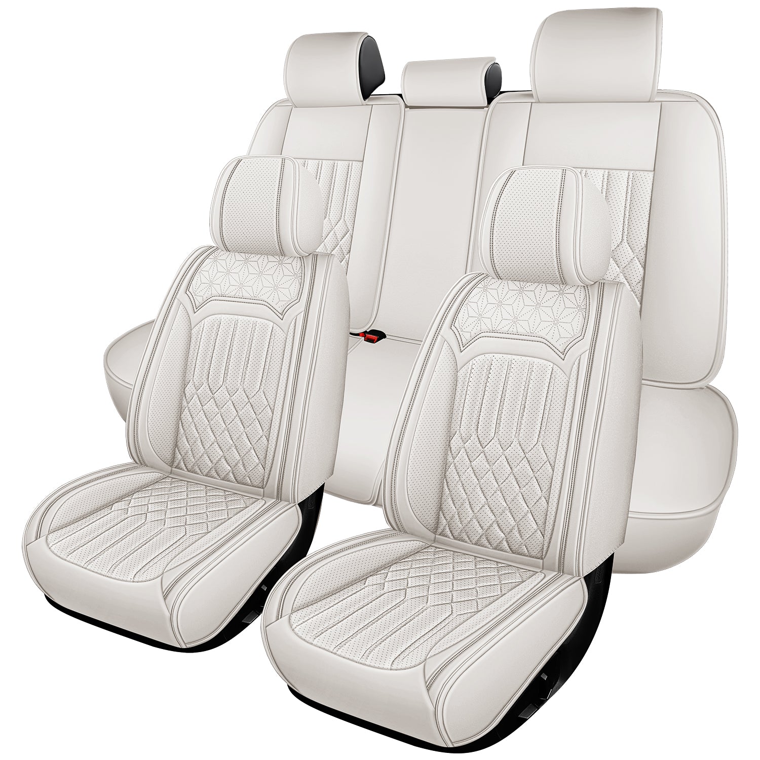 Premium Nappa Leather Seat Covers for Ford Fusion 2010-2020, Breathable & Comfortable for All-Season