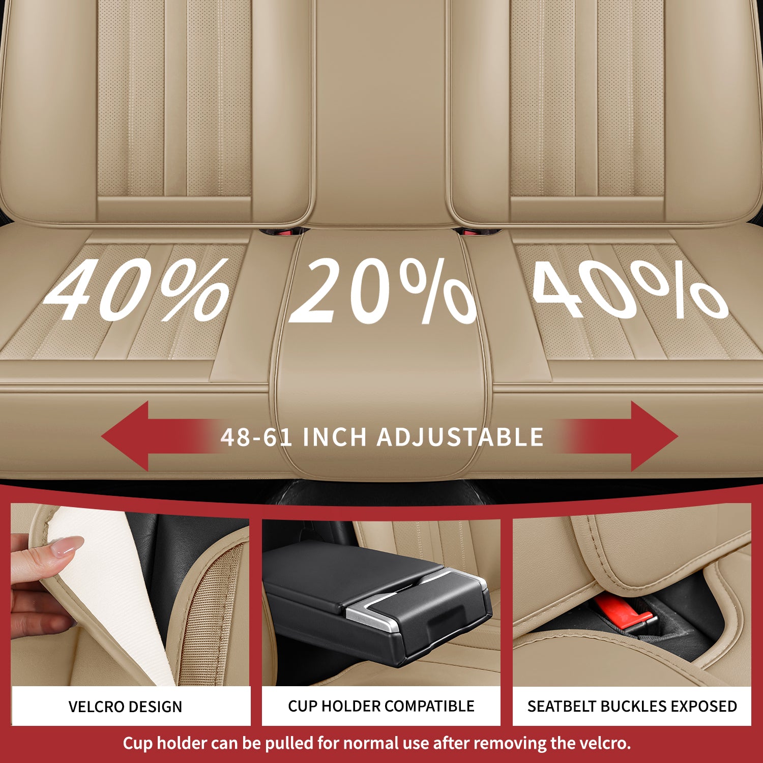 5-Seats ITEYAO Car Seat Covers Front and Rear Seat Full Set, Premium Faux Leather Automotive Seat Covers Breathable Comfortable All Season Use