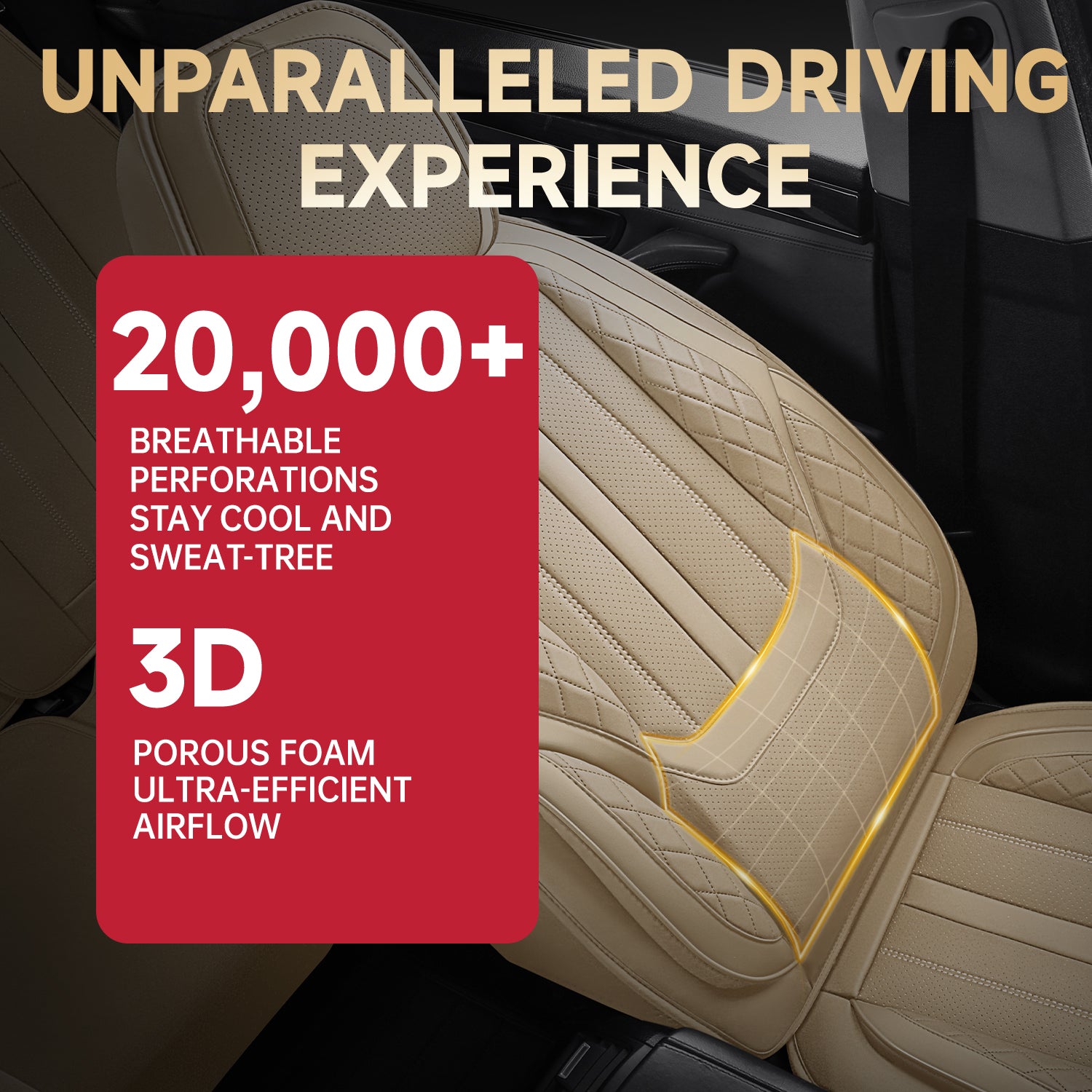 5-Seats ITEYAO Car Seat Covers Front and Rear Seat Full Set, Premium Faux Leather Automotive Seat Covers Breathable Comfortable All Season Use