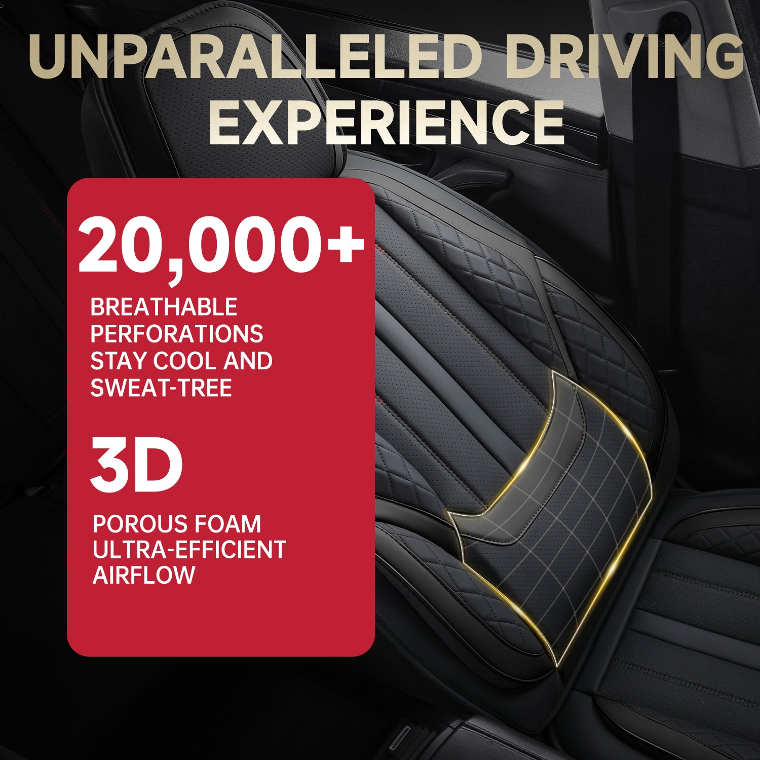 5-Seats ITEYAO Car Seat Covers Front and Rear Seat Full Set, Premium Faux Leather Automotive Seat Covers Breathable Comfortable All Season Use
