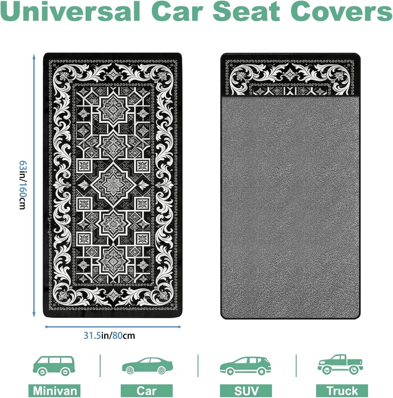 Premium Microfiber Car Seat Towel Cover for Active Lifestyles Quick-Dry