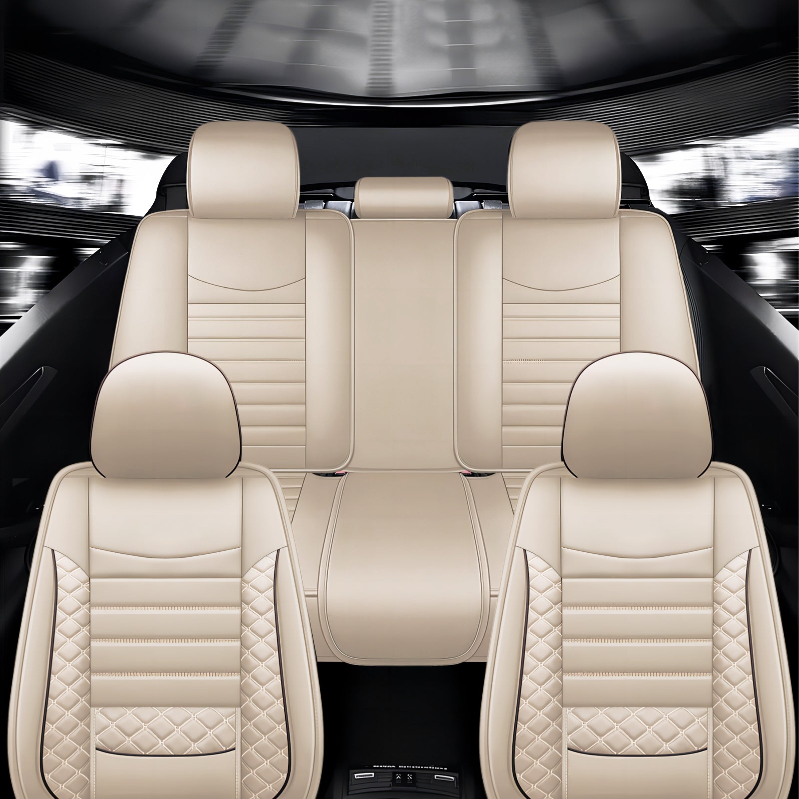 20%OFF ITEYAO Car Seat Covers Full Set 5-Seats, Premium Faux Leather Auto Seat Cushion Waterproof