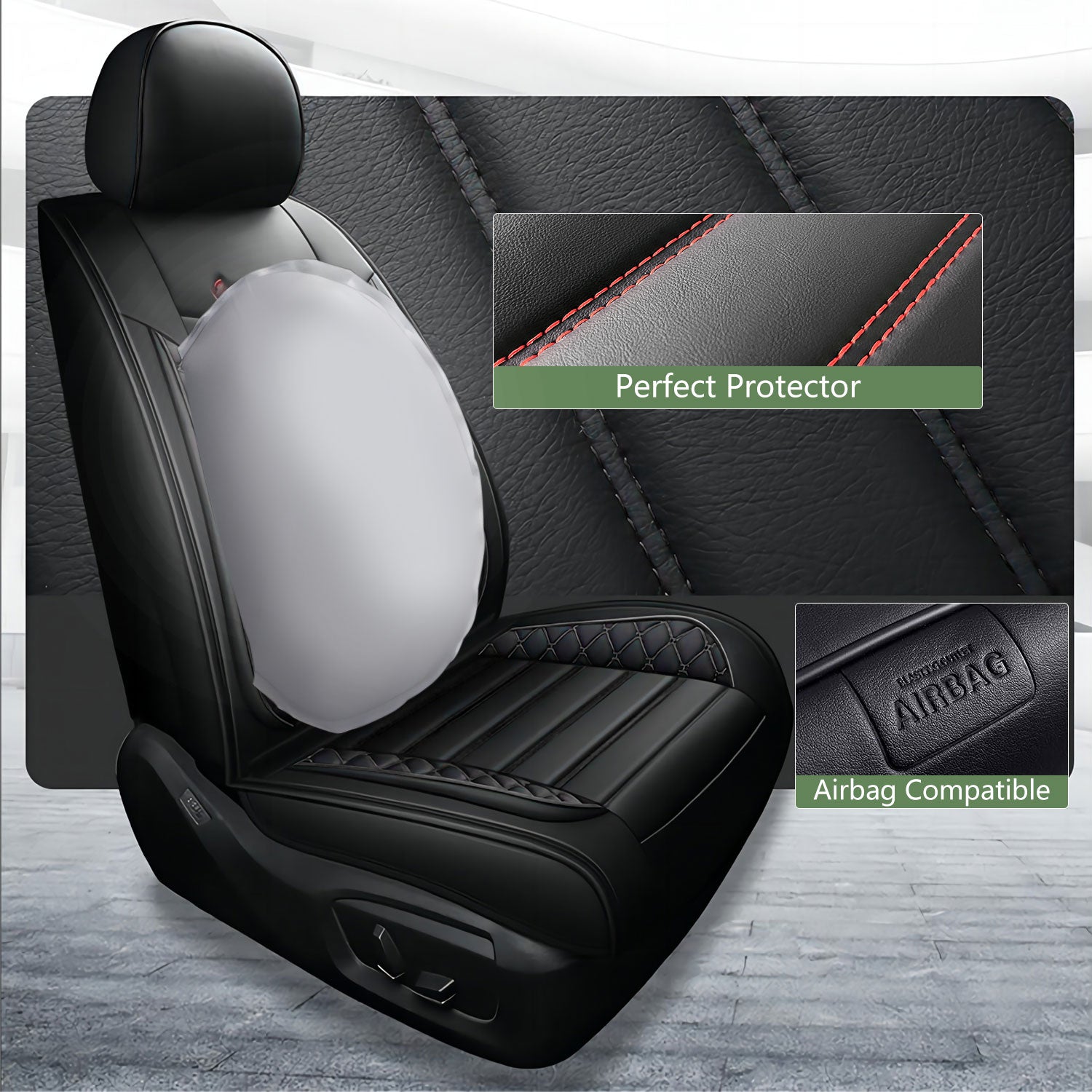 20%OFF ITEYAO Car Seat Covers Full Set 5-Seats, Premium Faux Leather Auto Seat Cushion Waterproof