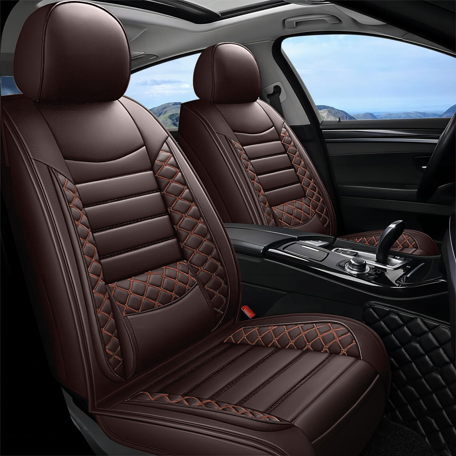 20%OFF ITEYAO Car Seat Covers Full Set 5-Seats, Premium Faux Leather Auto Seat Cushion Waterproof