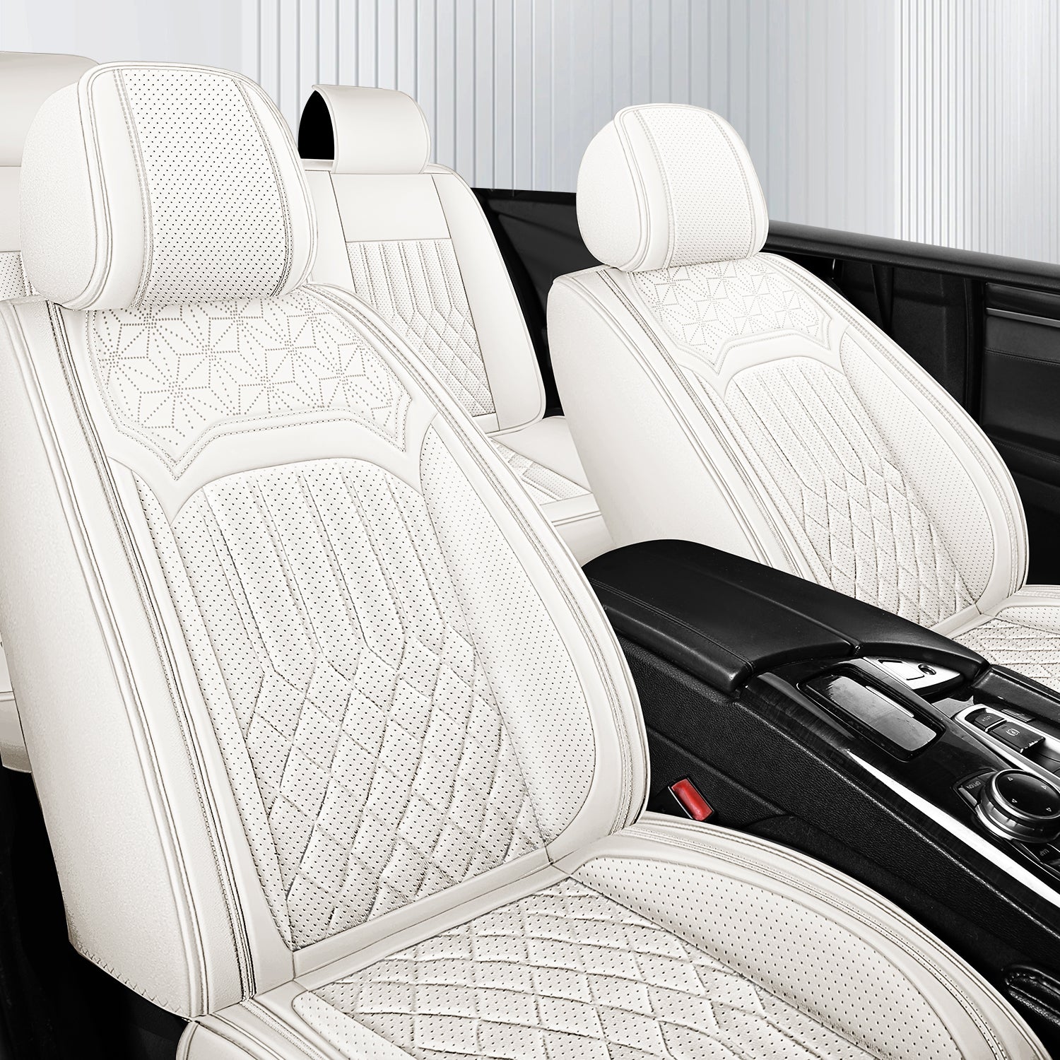 ITEYAO 2016-2026 Toyota RAV4 Seat Covers Full Set 5-Seats, Premium Nappa Leather Car Seat Covers Breathable All-Season