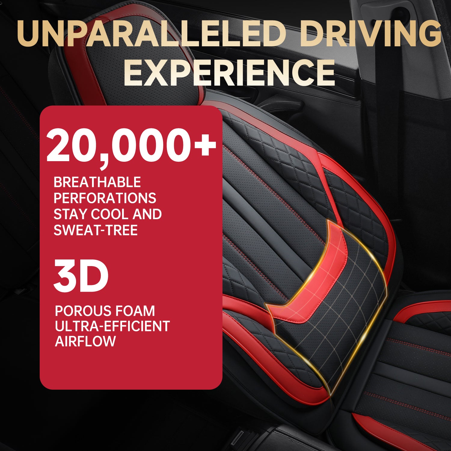5-Seats ITEYAO Car Seat Covers Front and Rear Seat Full Set, Premium Faux Leather Automotive Seat Covers Breathable Comfortable All Season Use