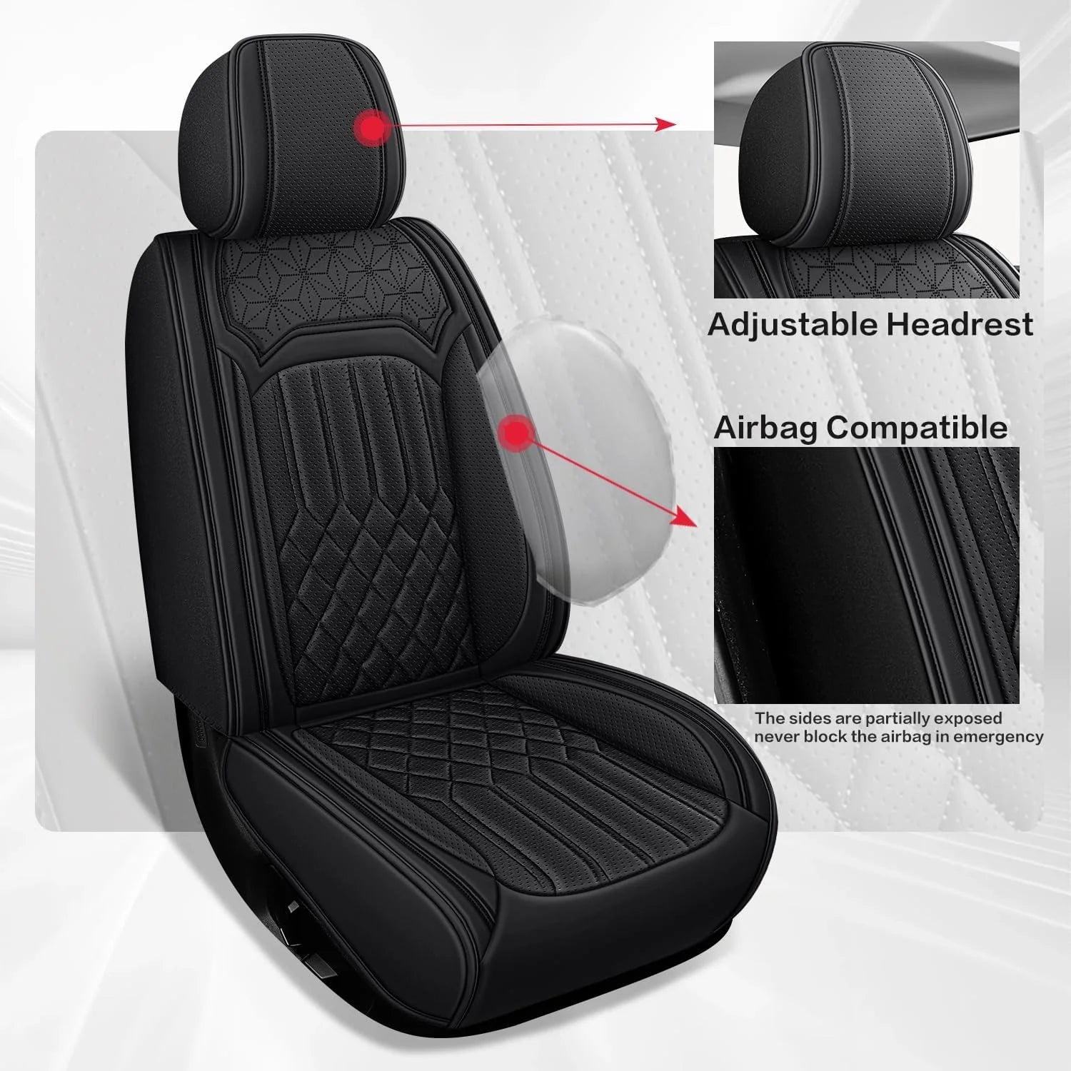 Premium Nappa Leather Seat Covers for Mazda 6 2003-2021, Breathable & Comfortable for All-Season
