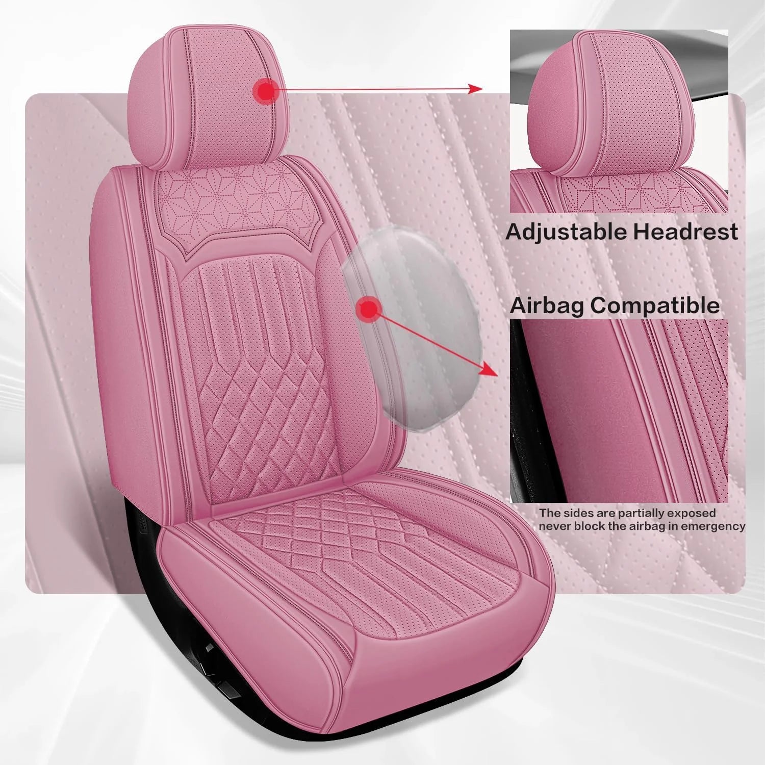 Premium Nappa Leather Seat Covers for Mazda 6 2003-2021, Breathable & Comfortable for All-Season